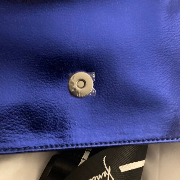 RARE Kendall and Kylie Crossbody Bag Cobalt Shiny & Sleek - Picture 3 of 5